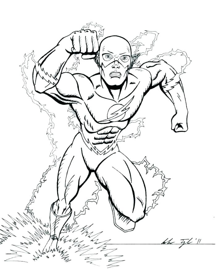 flash superhero printable coloring pages