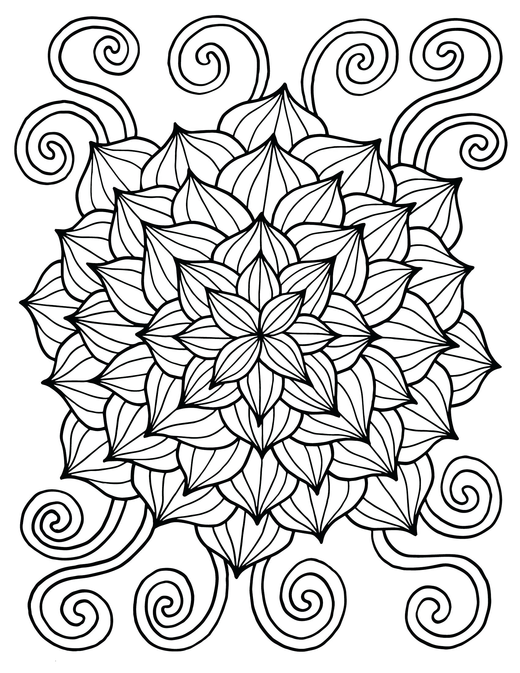 printable abstract flower coloring pages elegant coloring printa