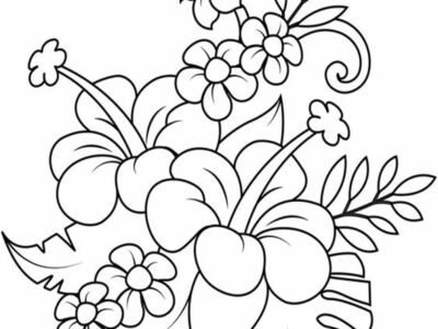 free floral coloring pages