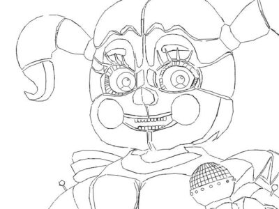 fnaf coloring pages baby