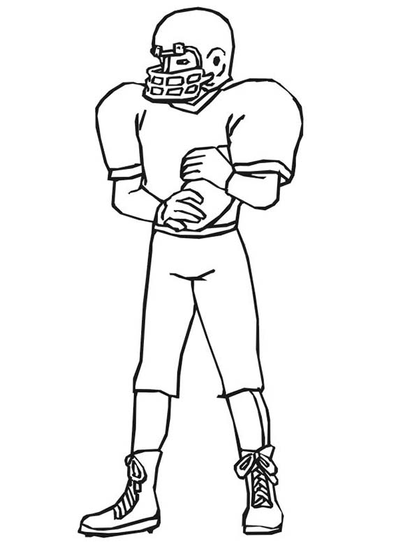 football player coloring pages to print