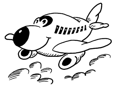 free airplane coloring pages for kids