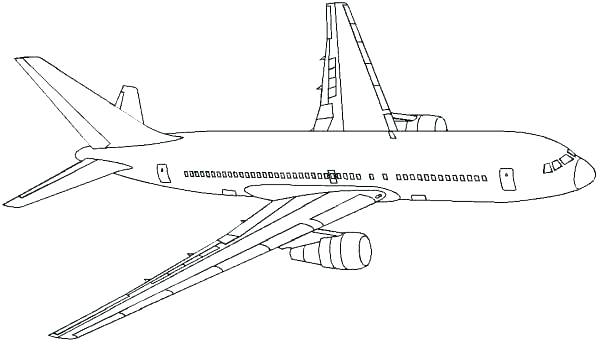 free airplane coloring pages