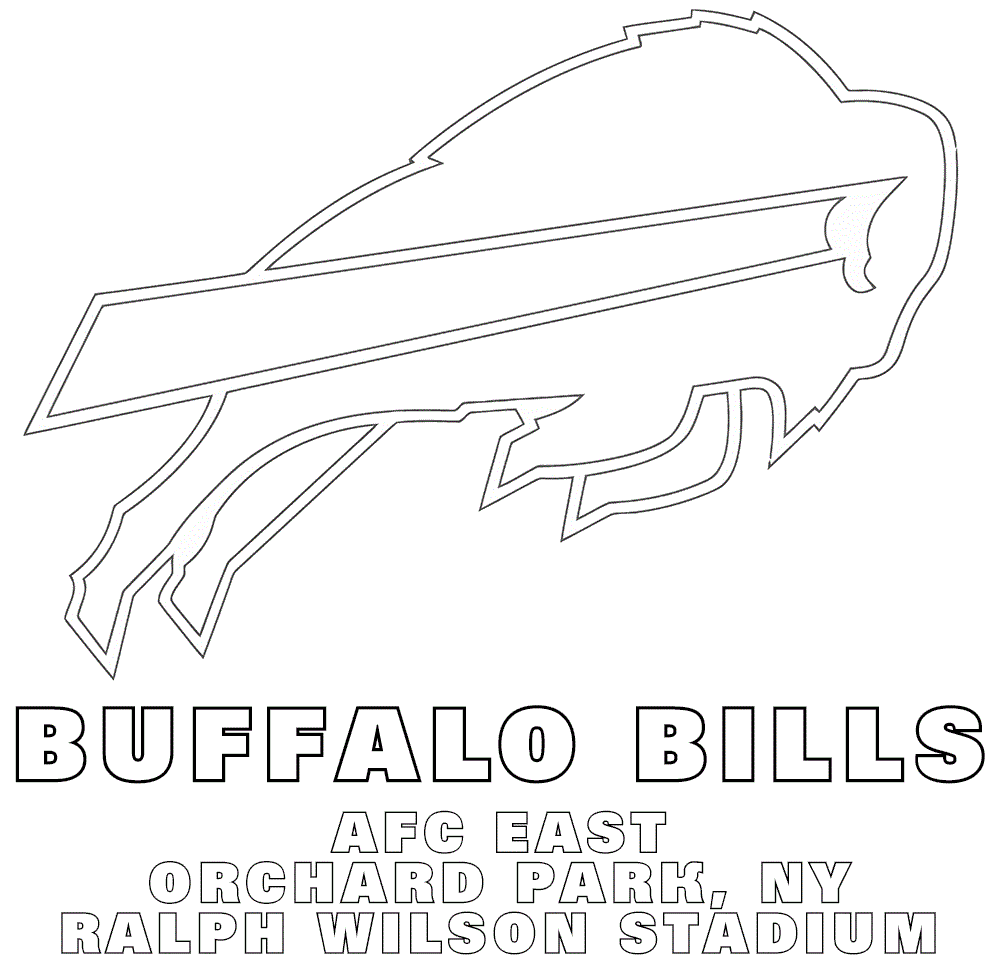 free buffalo bills logo coloring pages