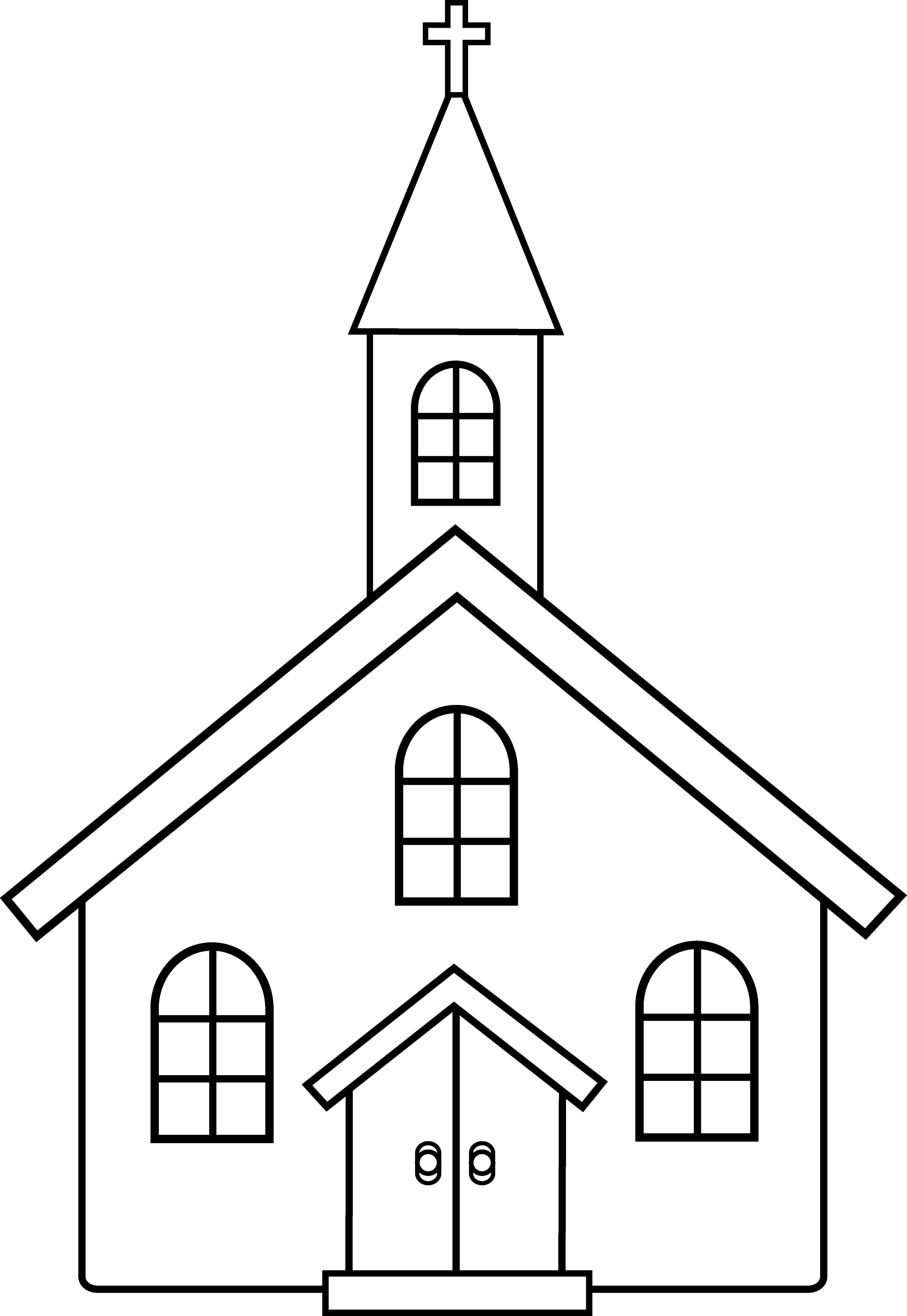 church coloring pages