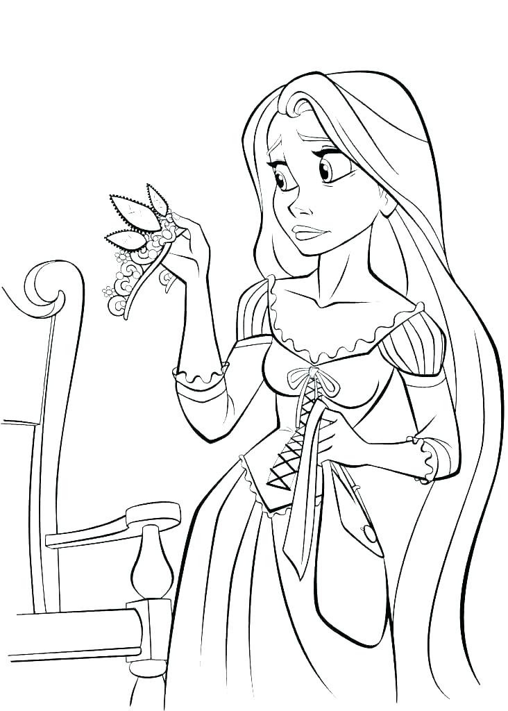 free coloring pages rapunzel