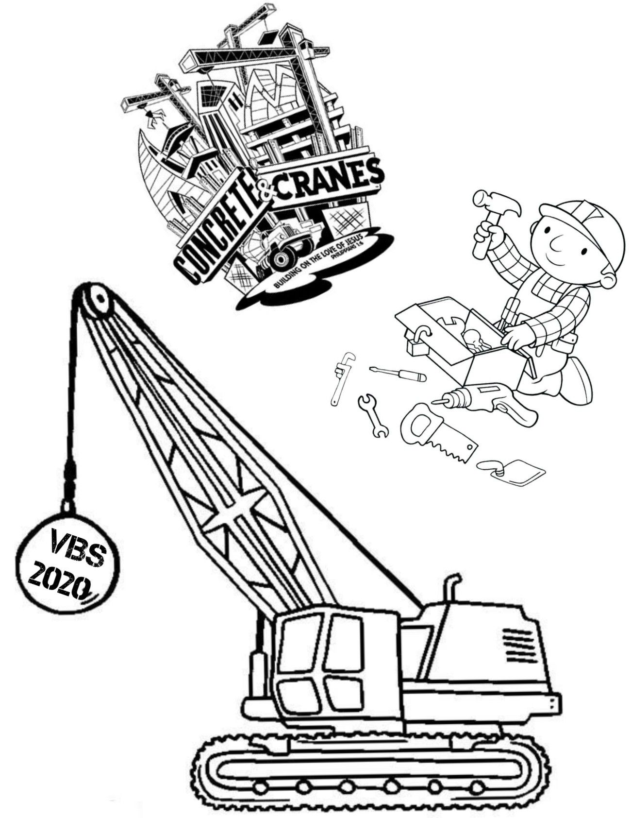 construction site coloring pages