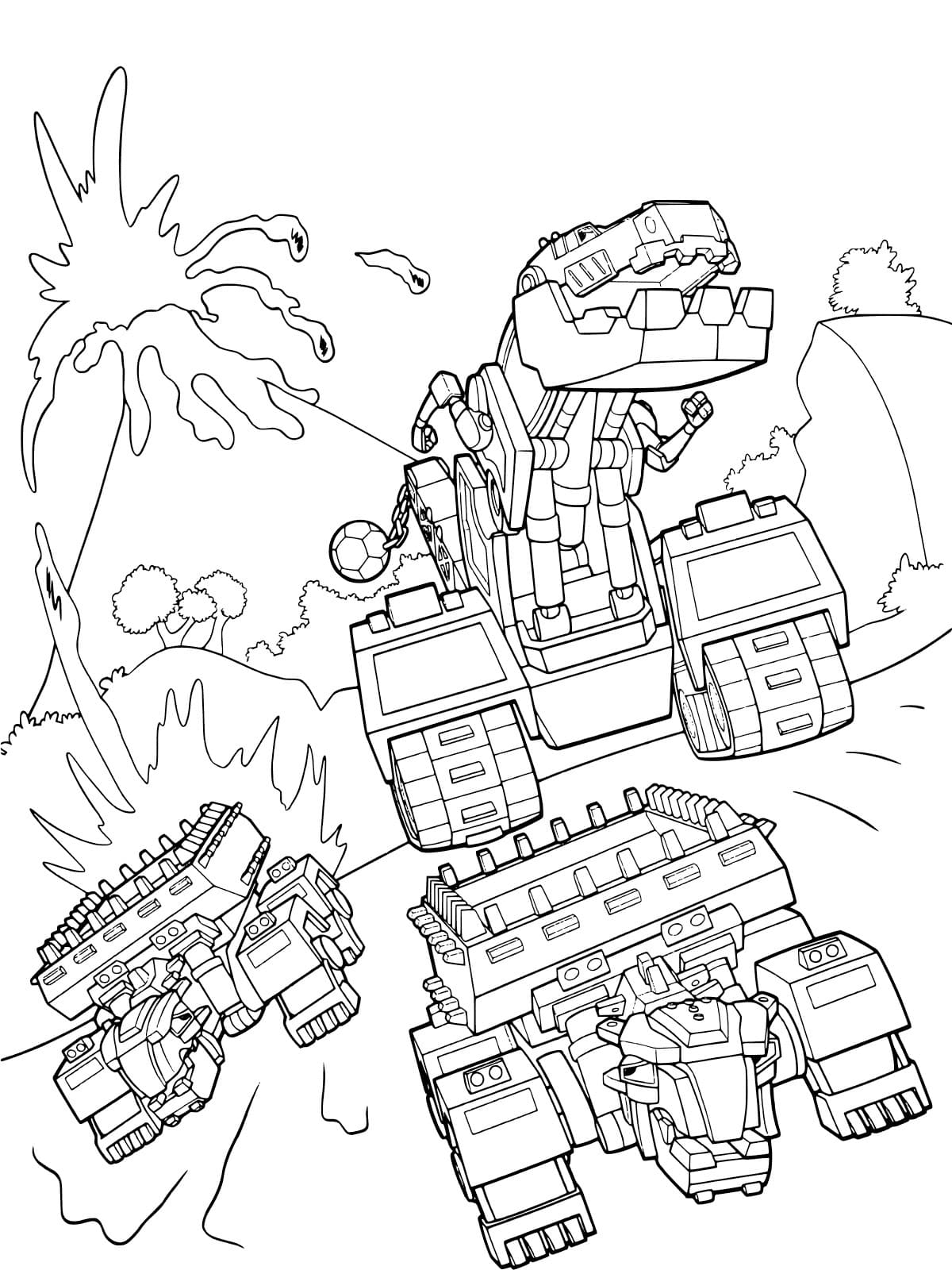 dinotrux coloring pages