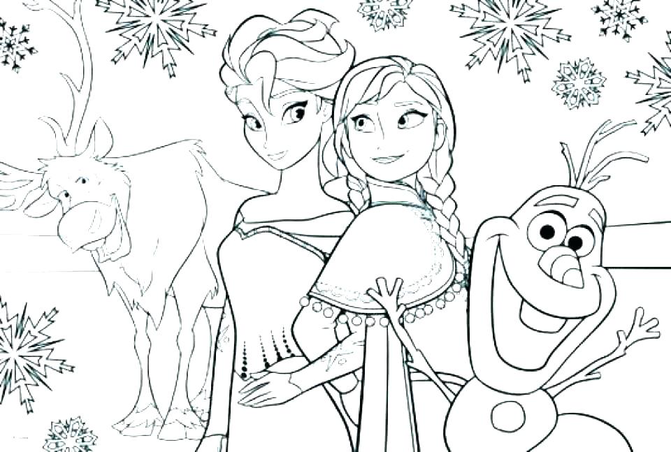 free disney frozen coloring pages