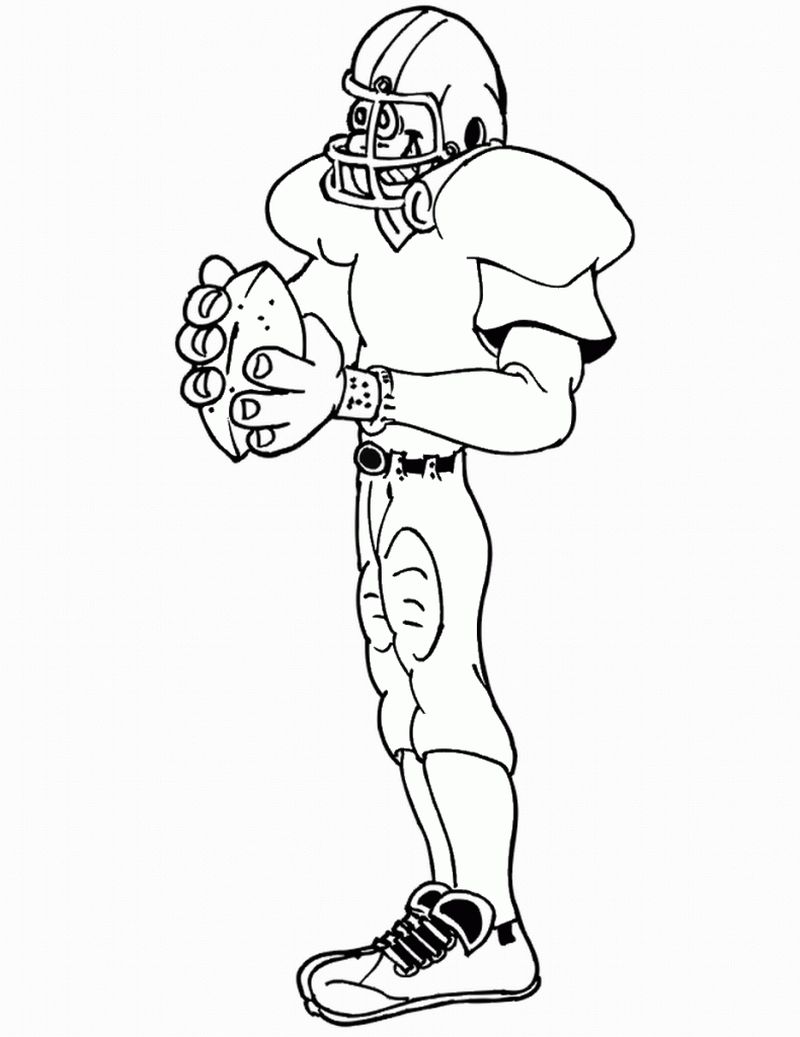 free football coloring for kids