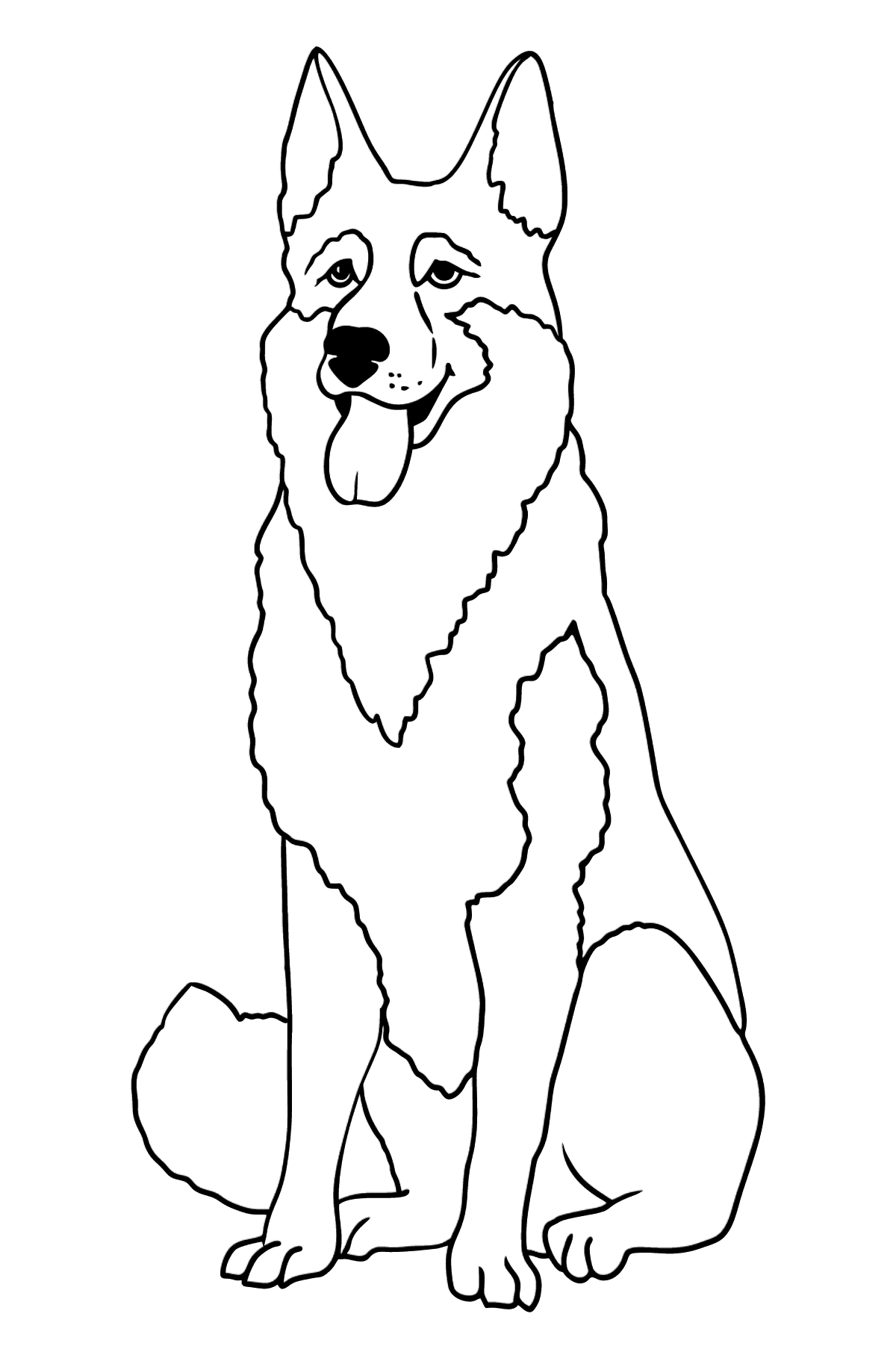 dog coloring pages german shepherd