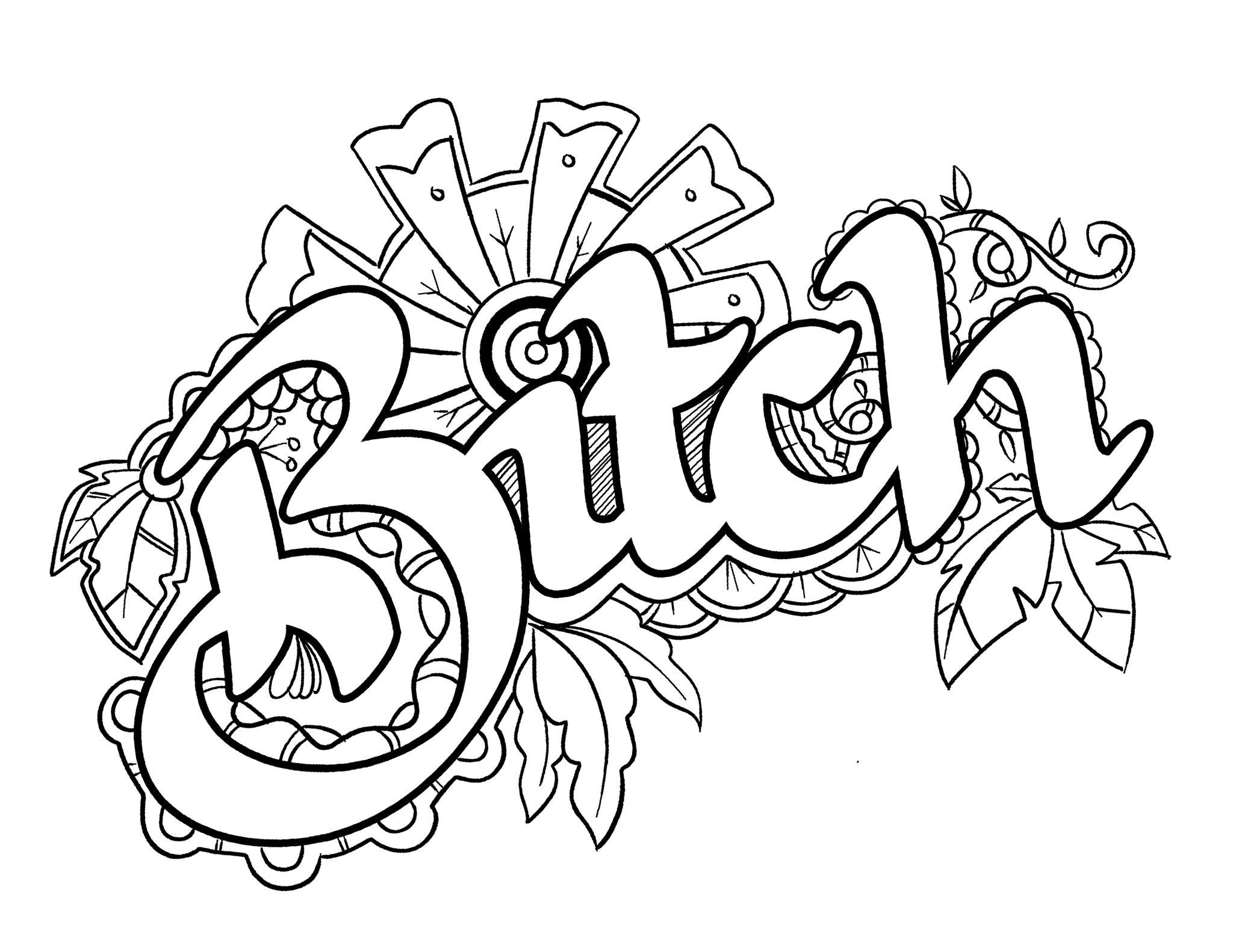 pintami jacobs on coloring hippie | color, printable adult swear word coloring pages printable free