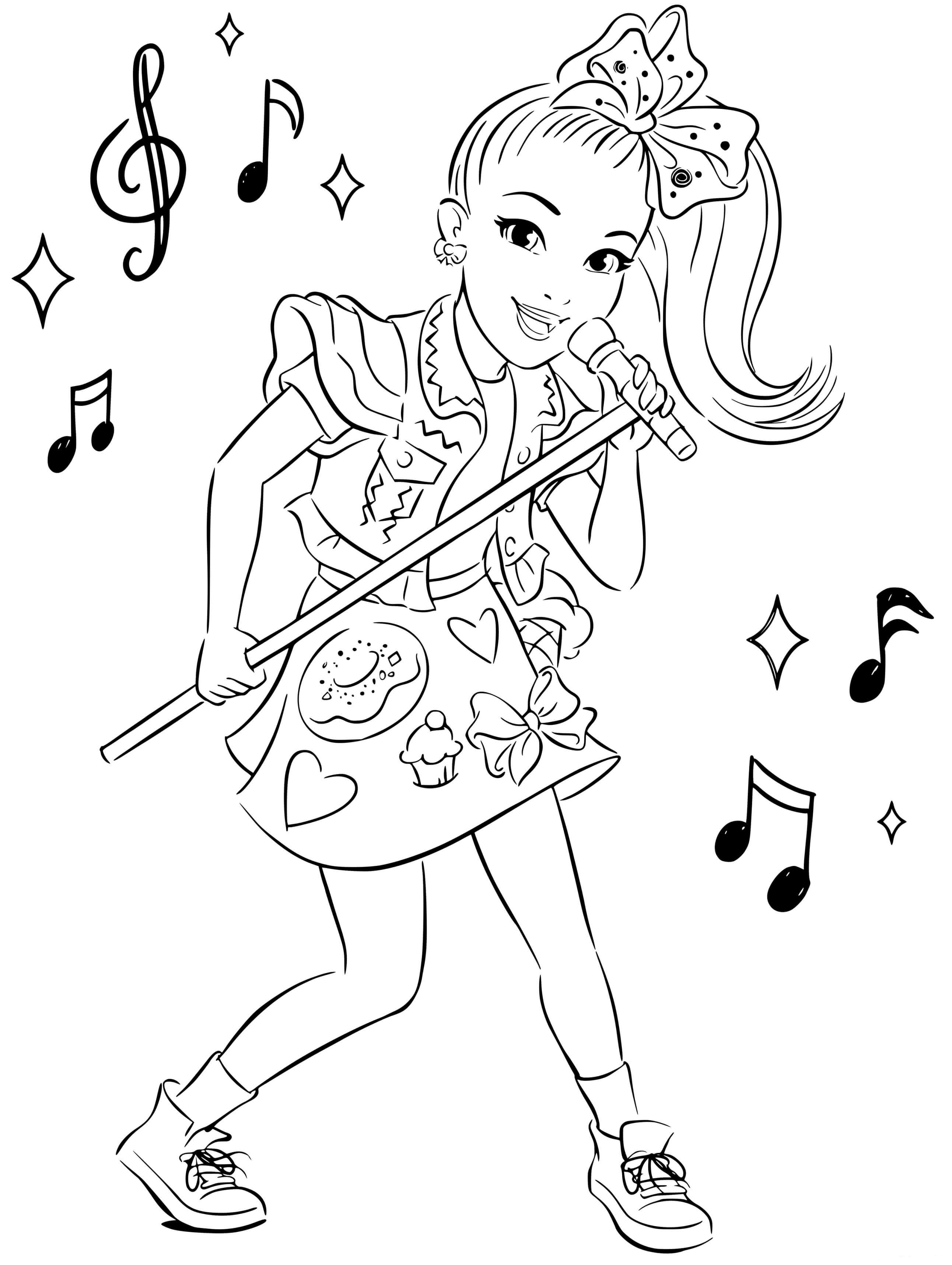 coloring pages jojo siwa