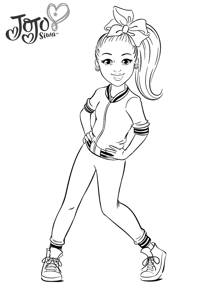 jojo siwa printable coloring pages