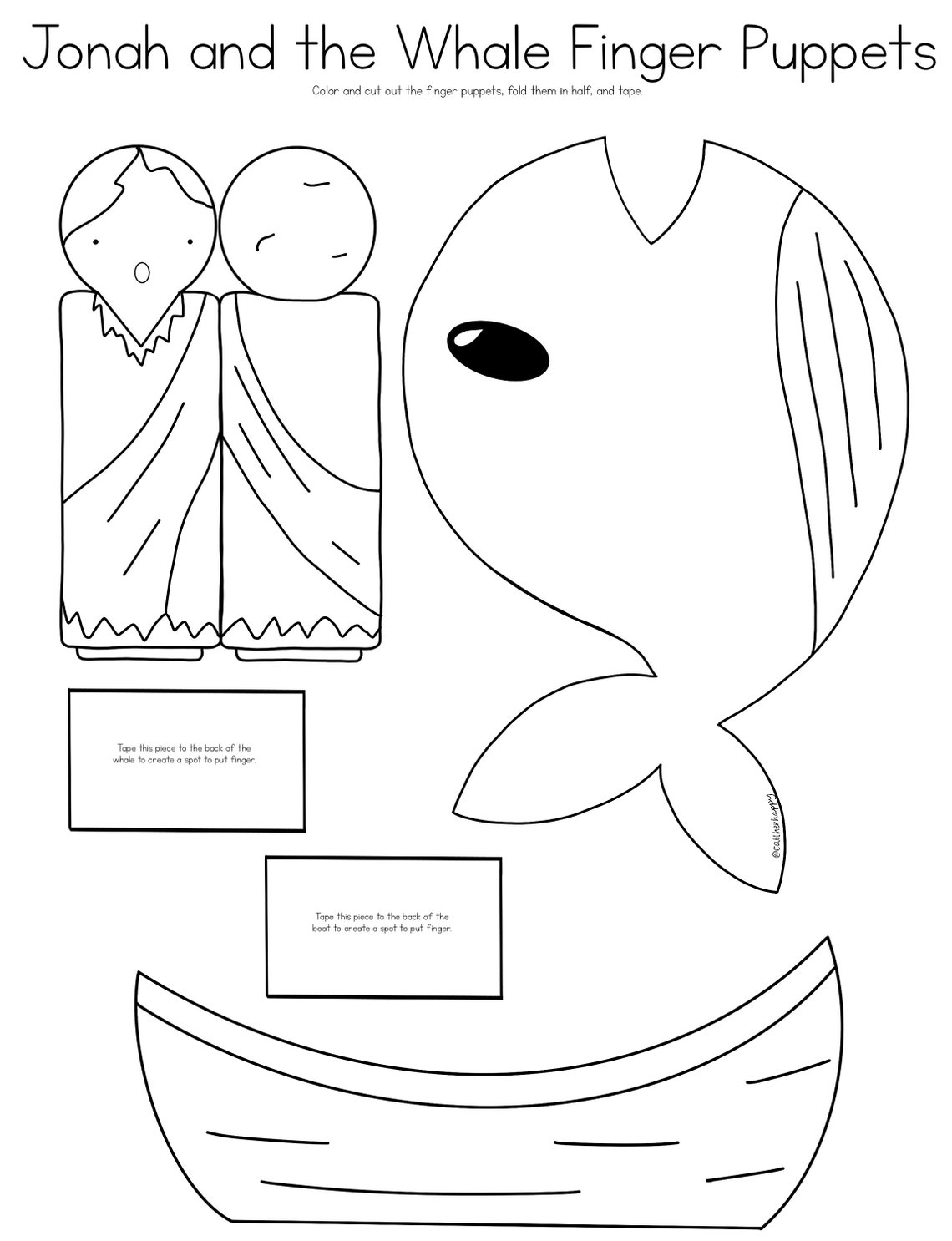 jonah bible coloring pages