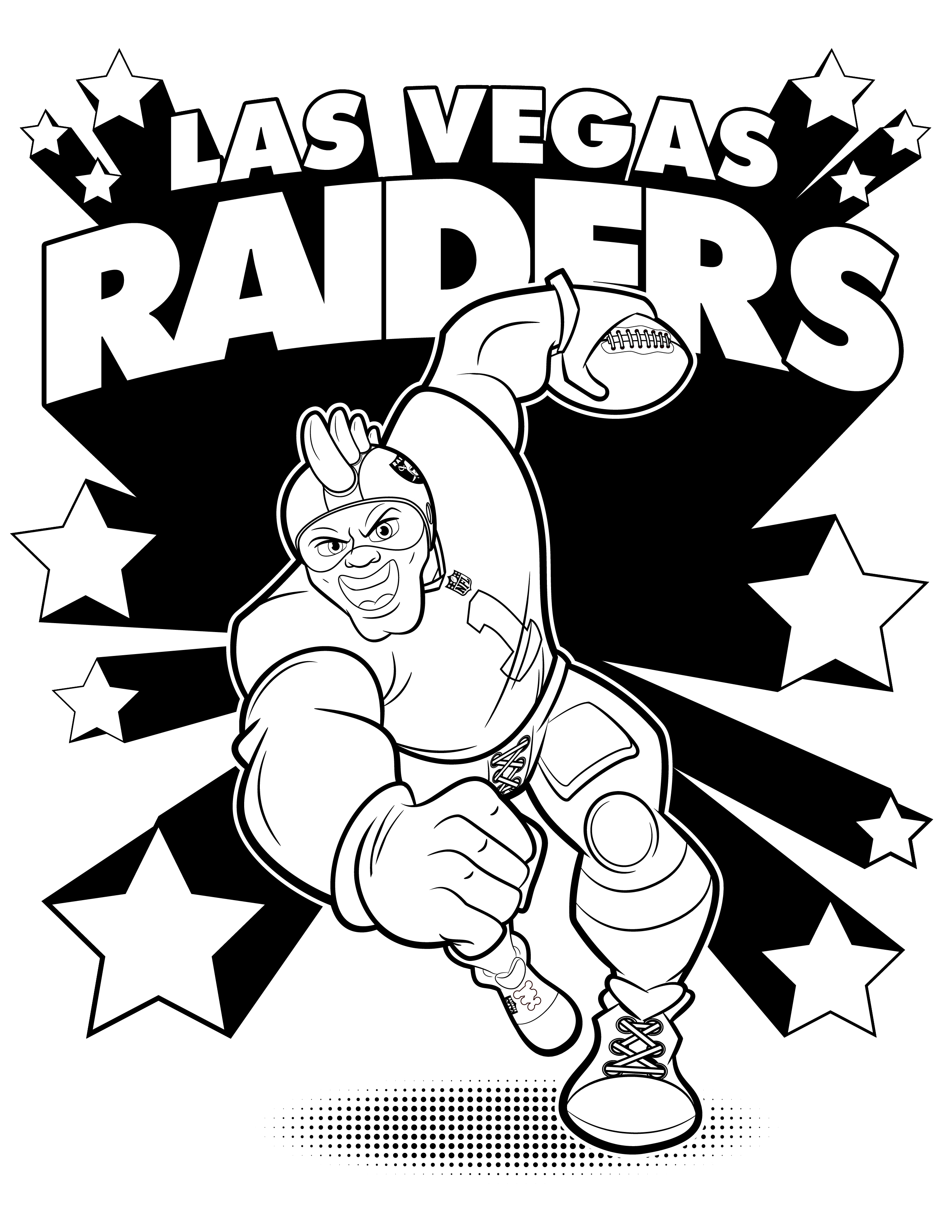 free las vegas raiders coloring pages