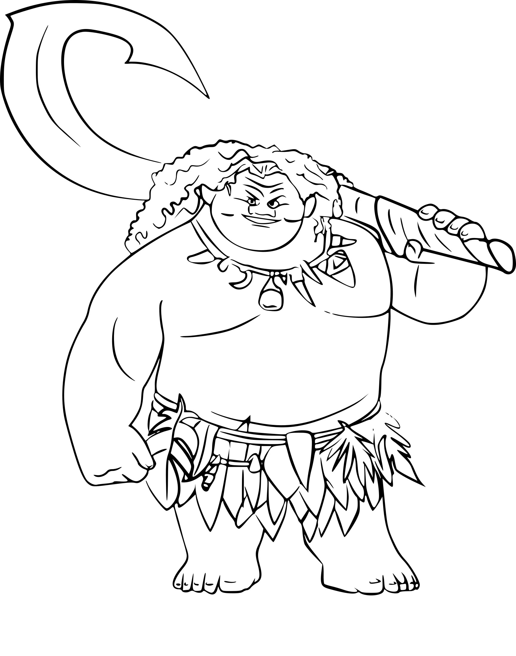 maui coloring pages coloriage vaiana maui à imprimer sur coloriages fo