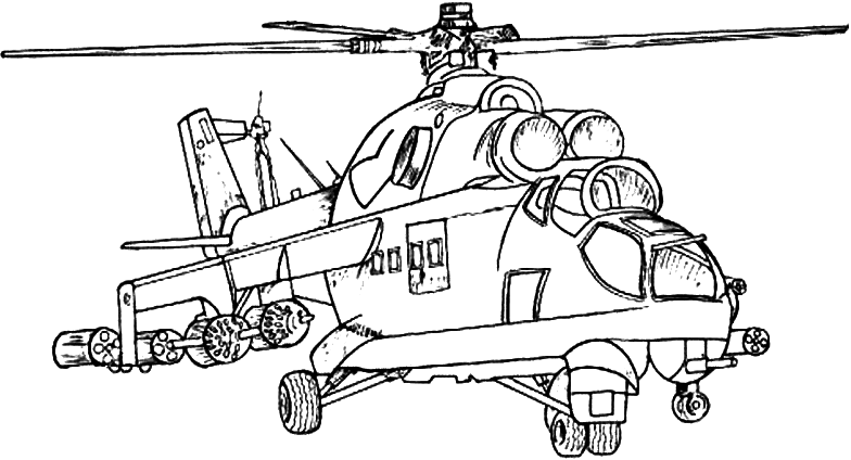 military helicopter coloring pages