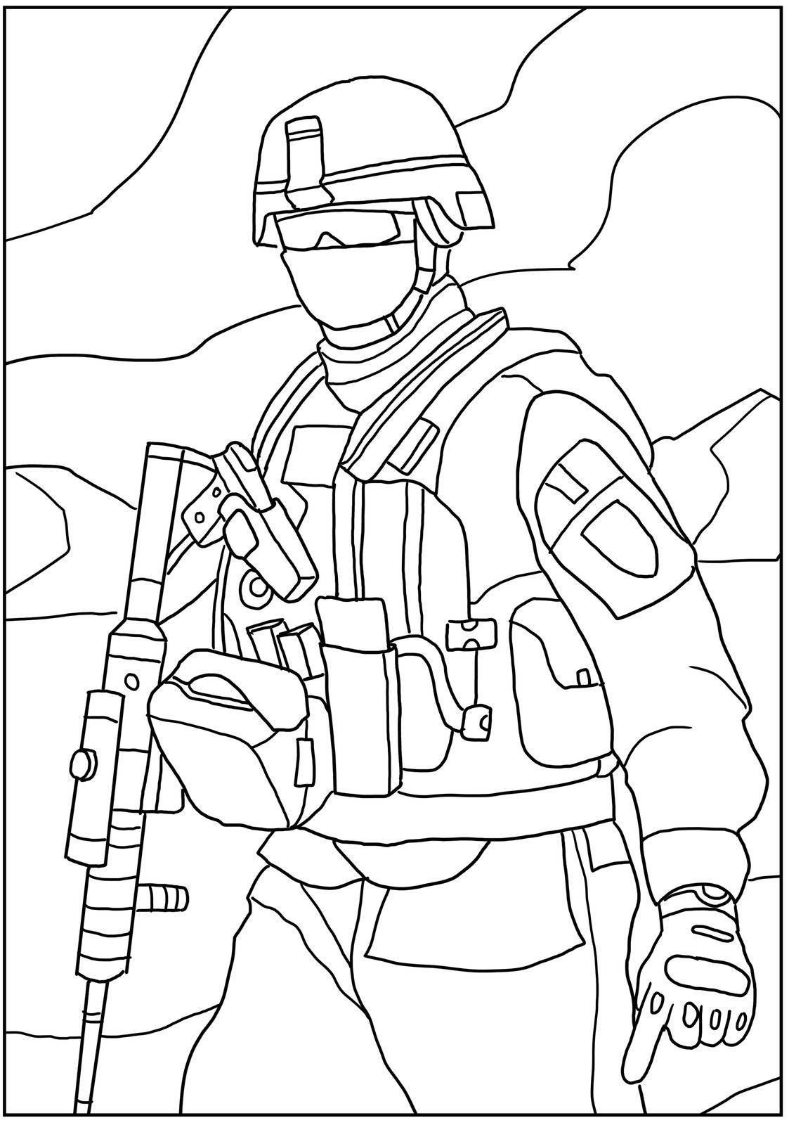 printable military coloring pages