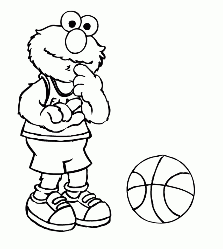 free online elmo coloring pages