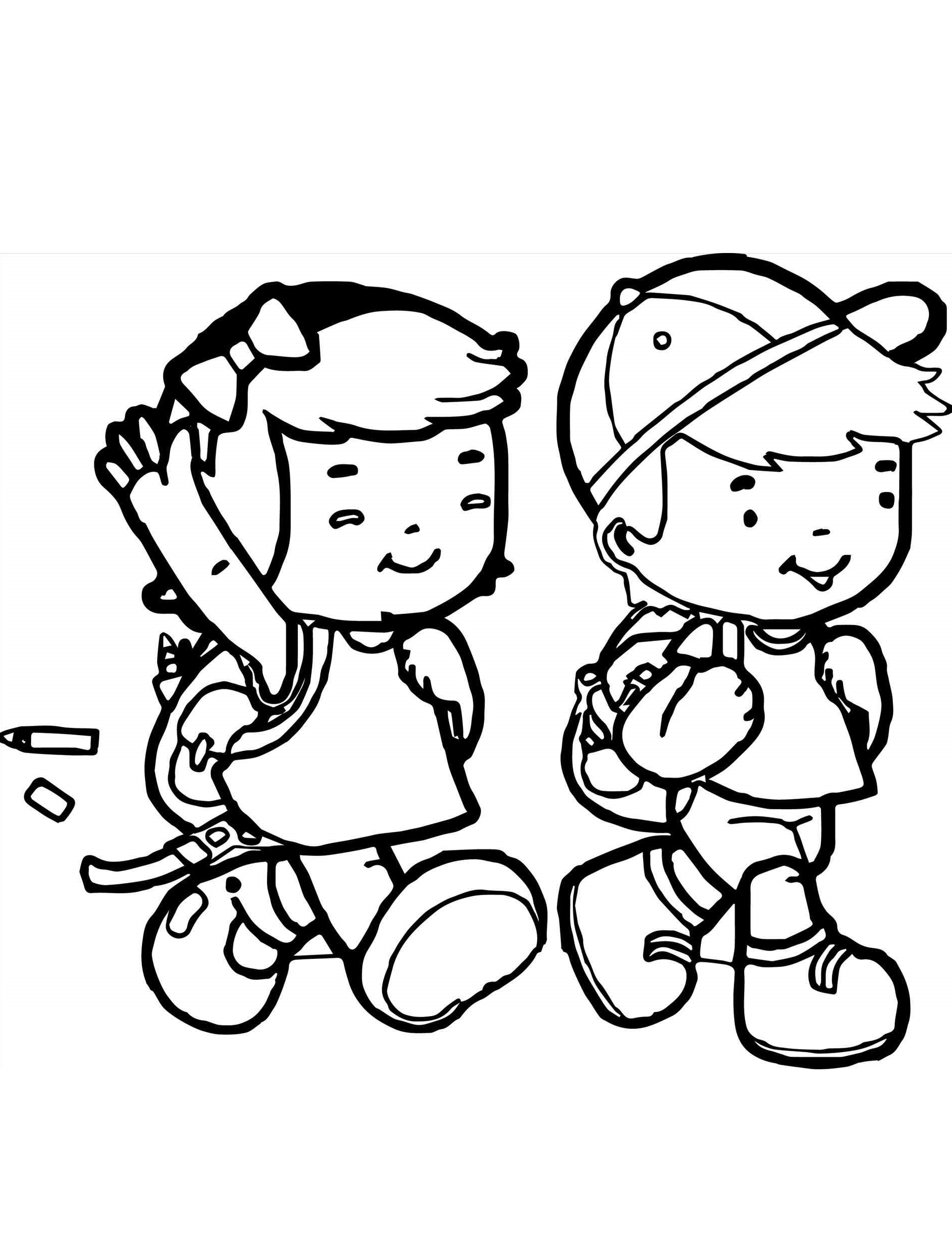 people coloring pages for kids