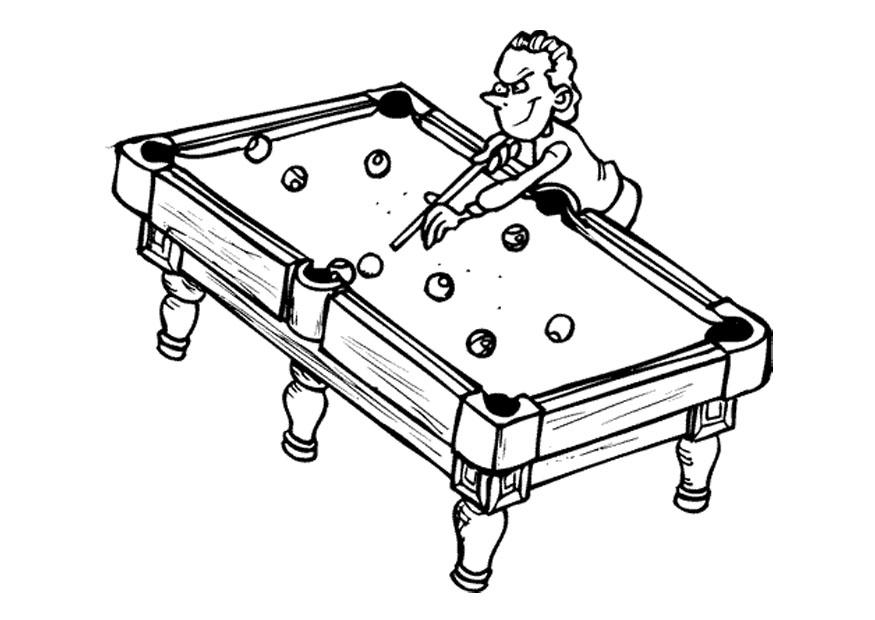 free printable carom billiards coloring pages