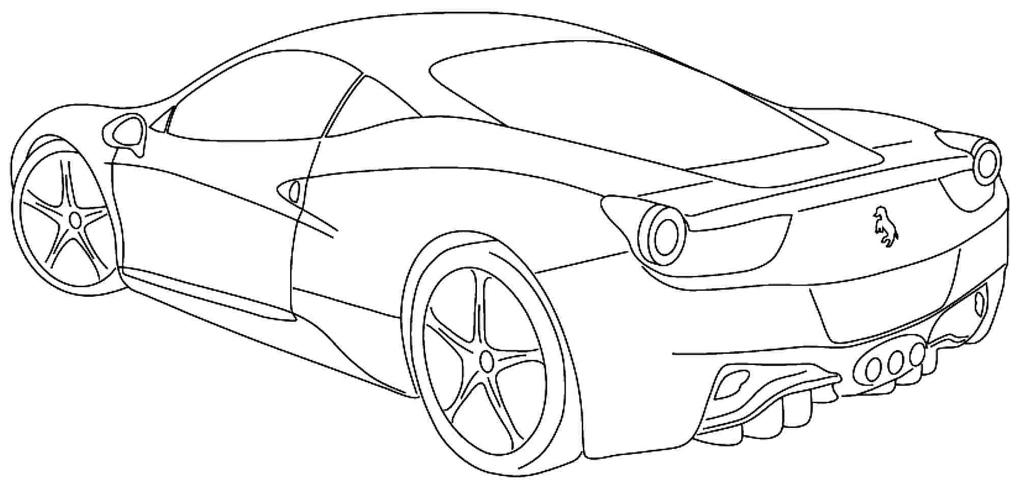 coloring pages ferrari