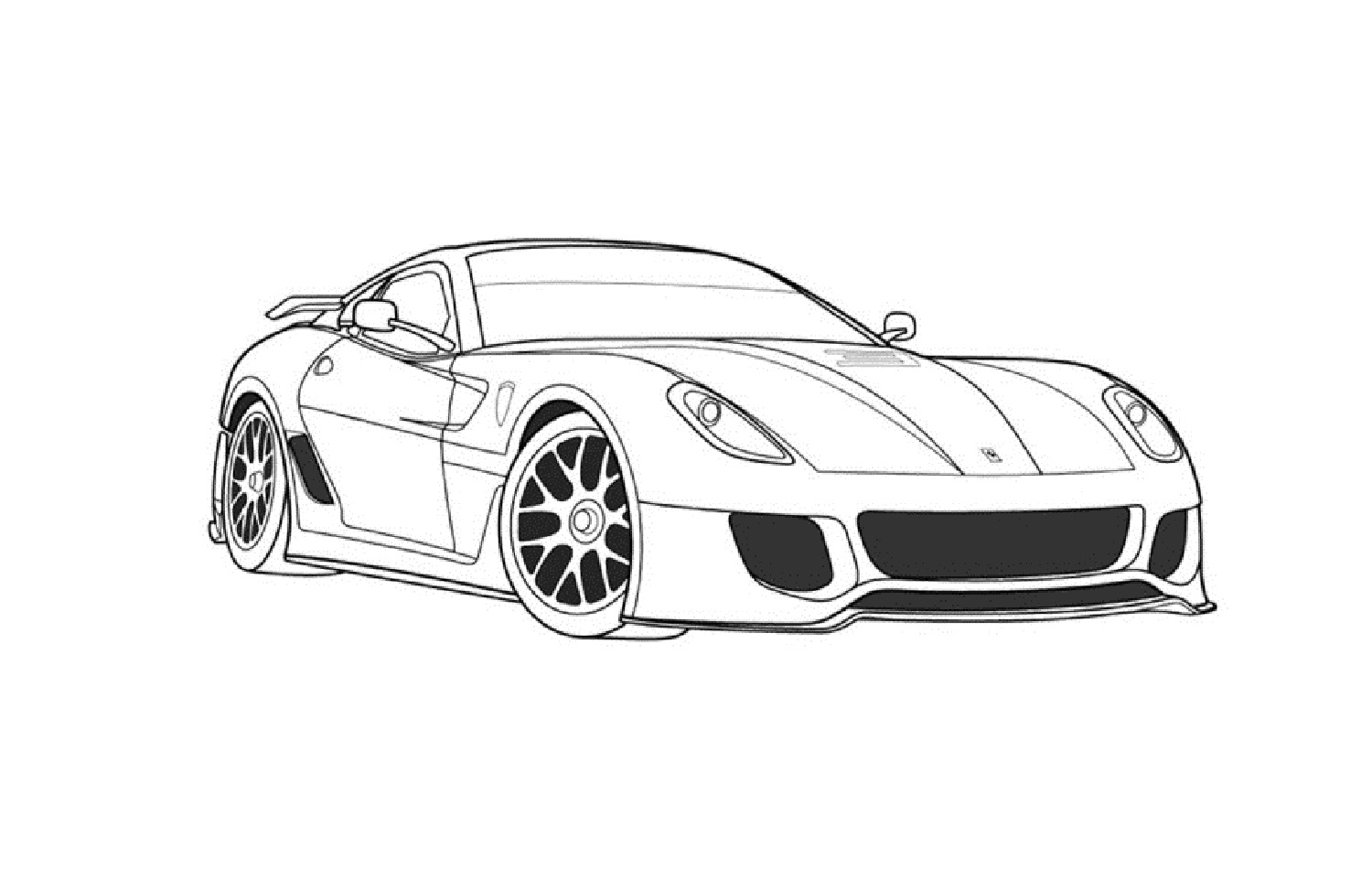 ferrari coloring pages free