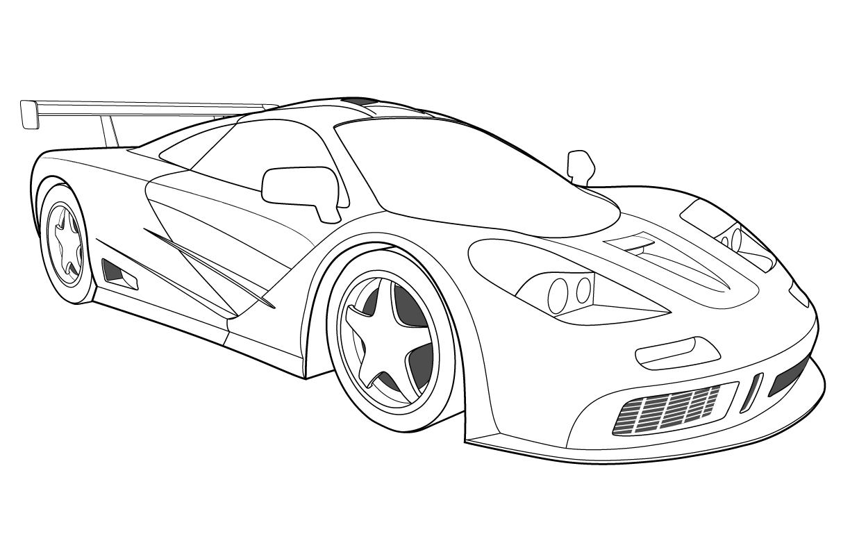 ferrari laferrari side view coloring pages