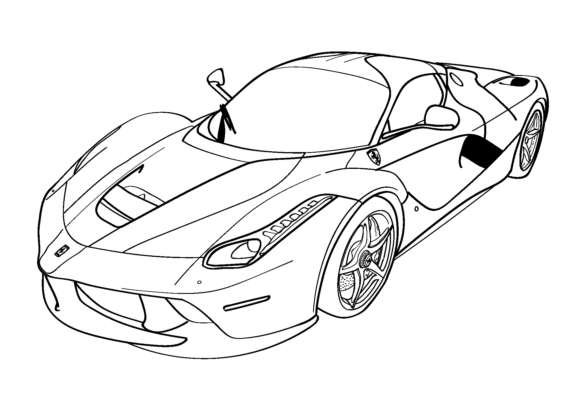 cars coloring page ferrari laferrari f150 letmecolor gallery