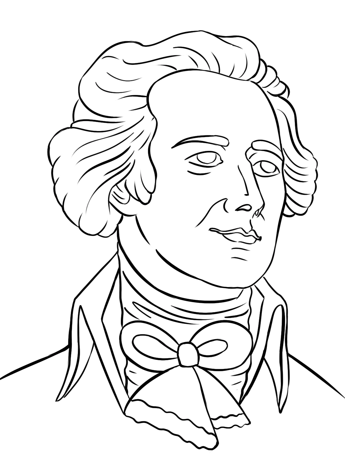 hamilton coloring pages for kids