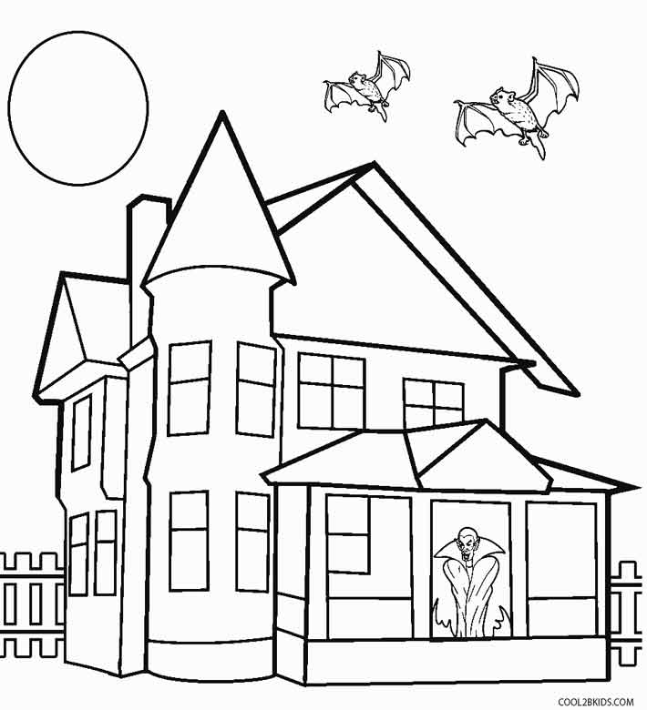 free printable house coloring pages