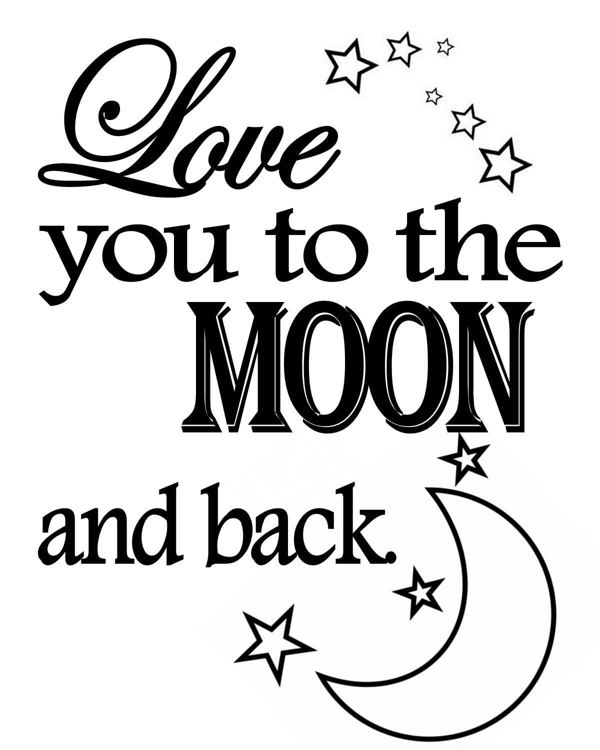 i love you to the moon and back coloring pages