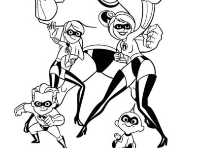 coloring pages incredibles 2