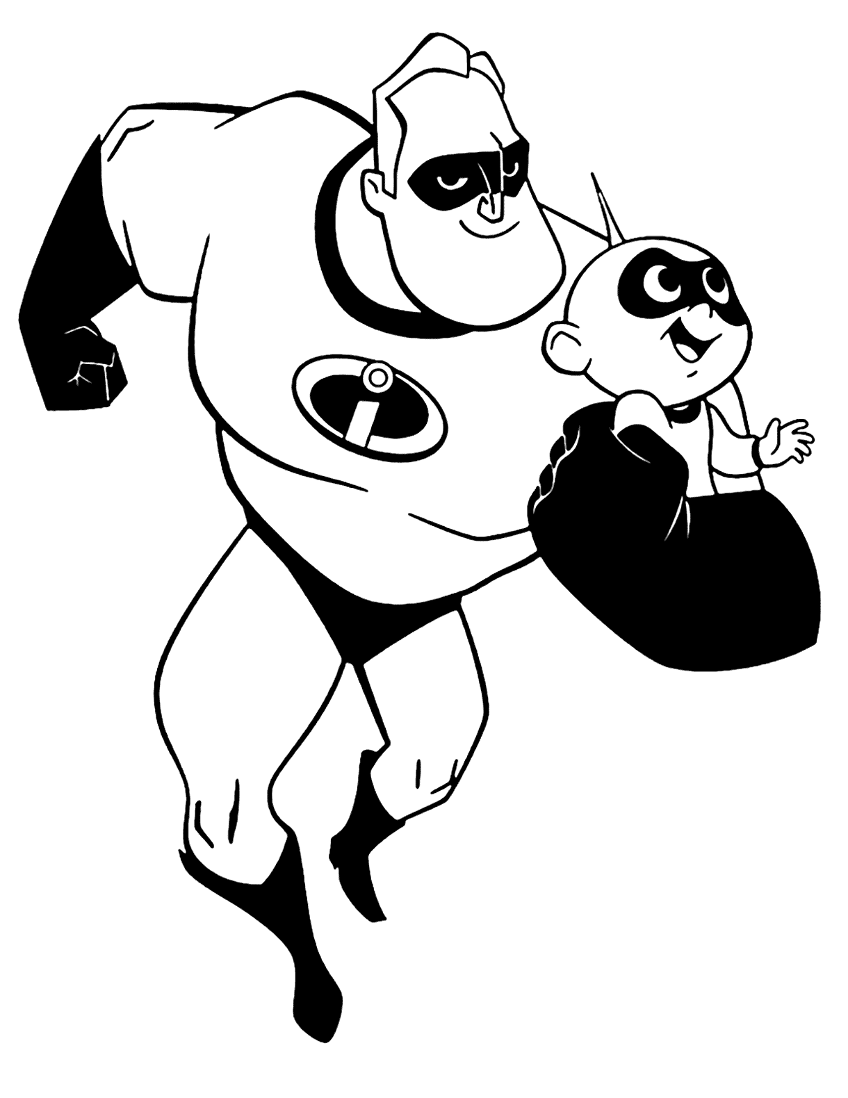 the incredibles 2 coloring pages