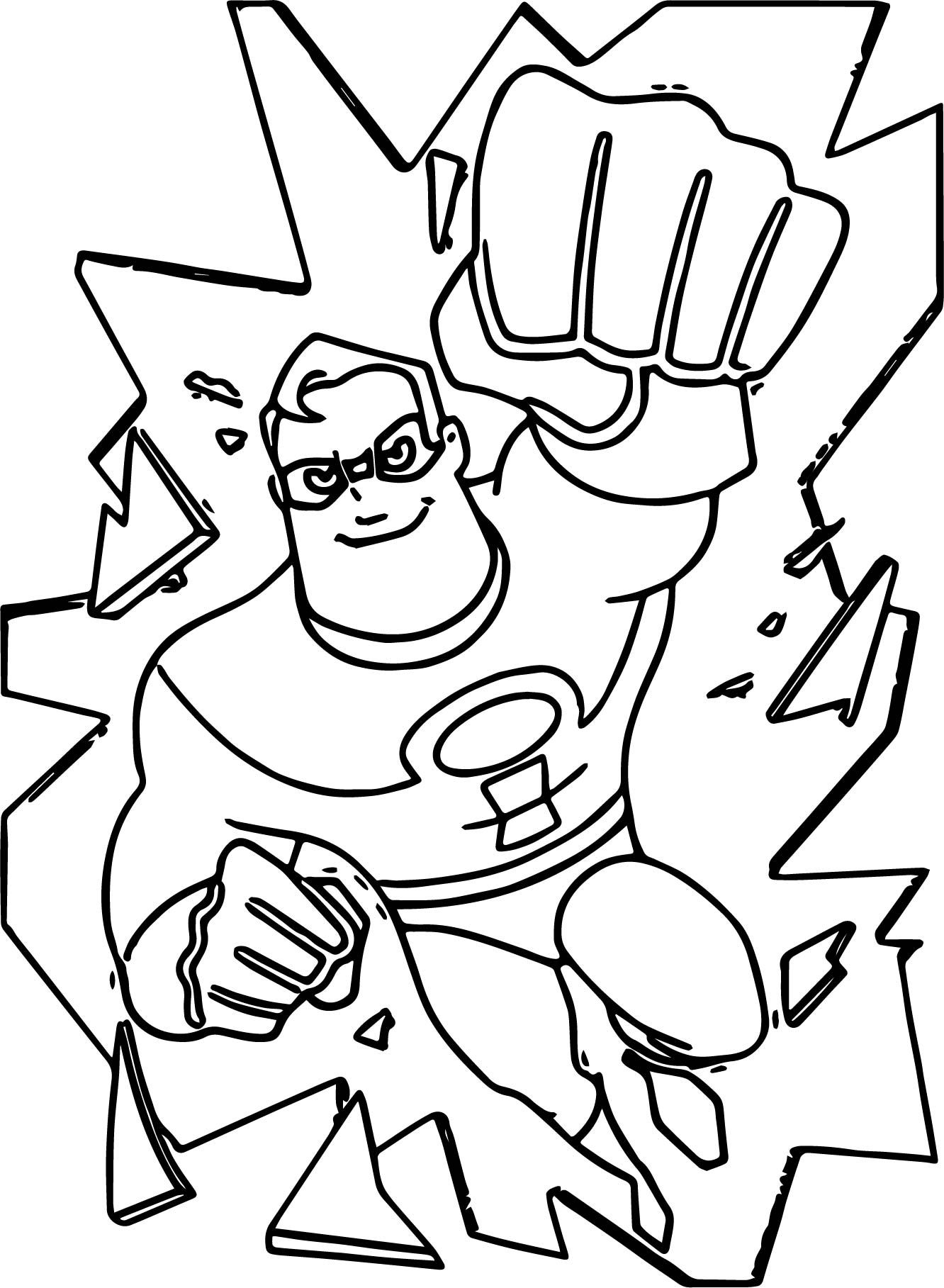 the incredibles coloring pages