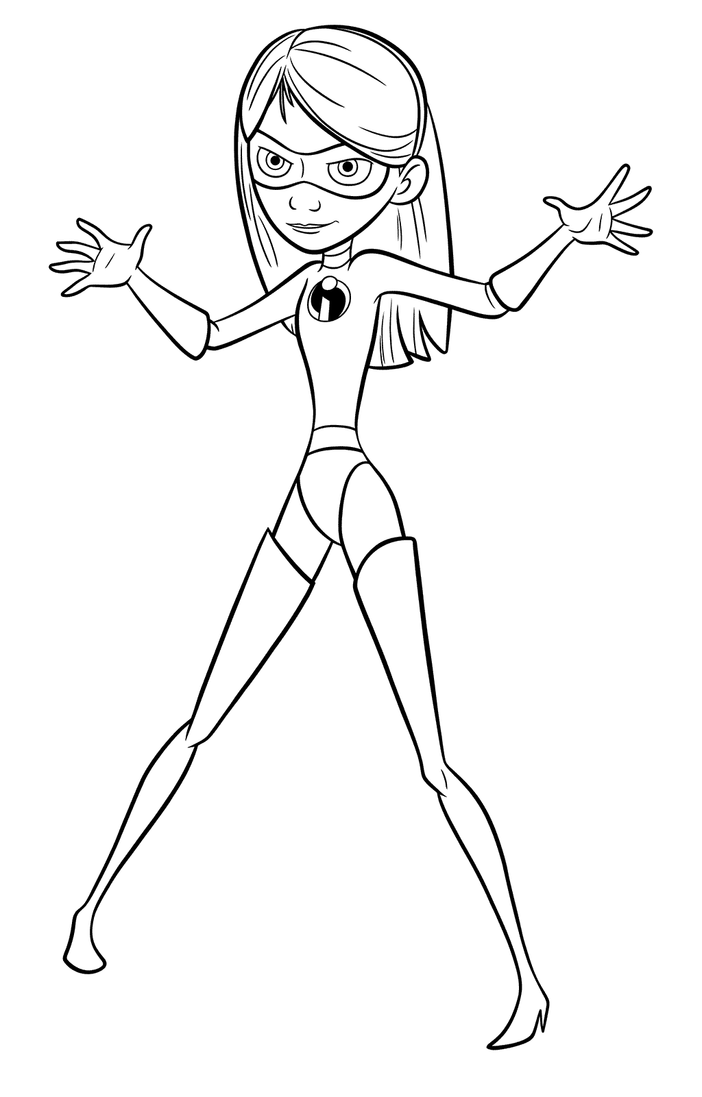 violet incredibles coloring pages