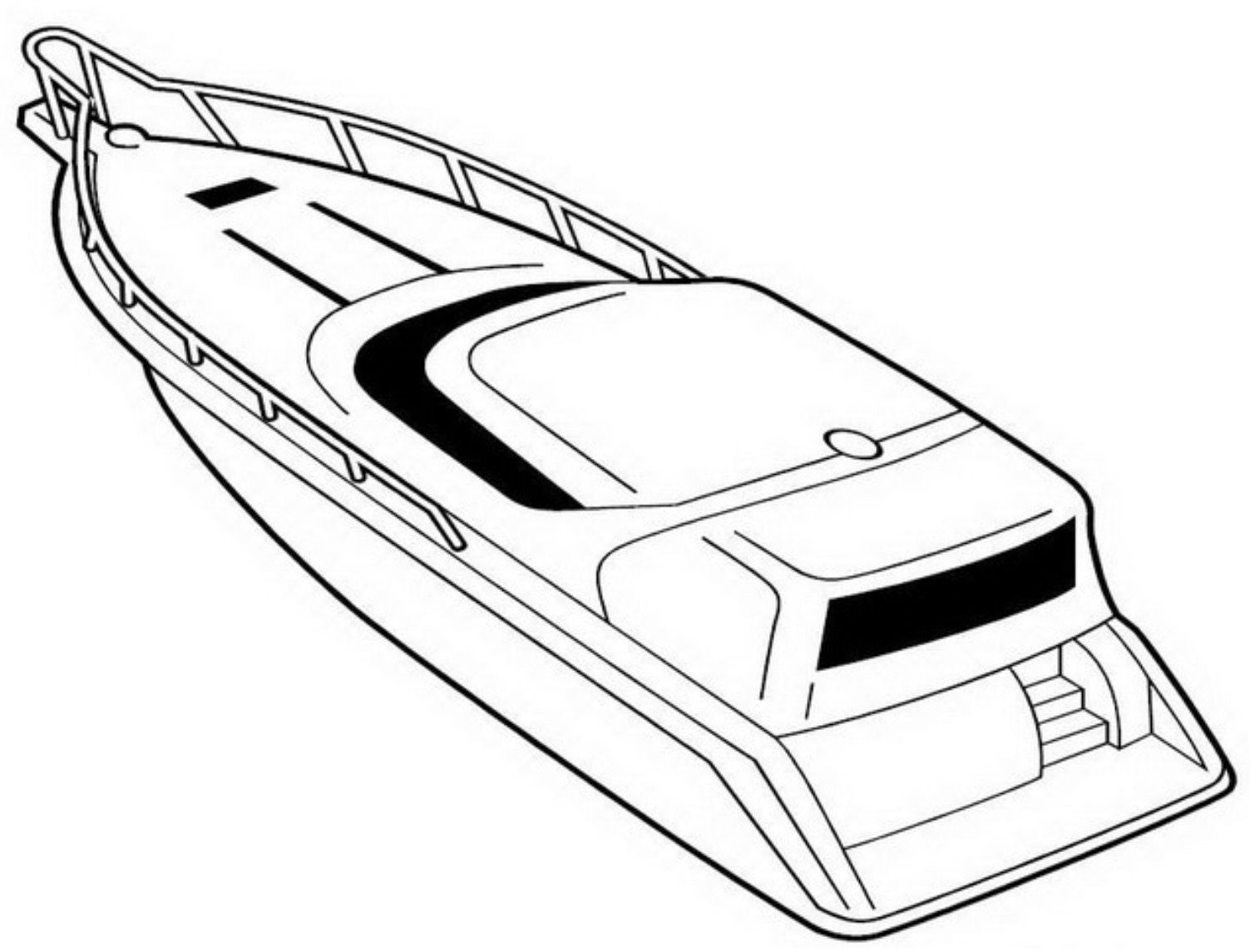 jet boat coloring pages