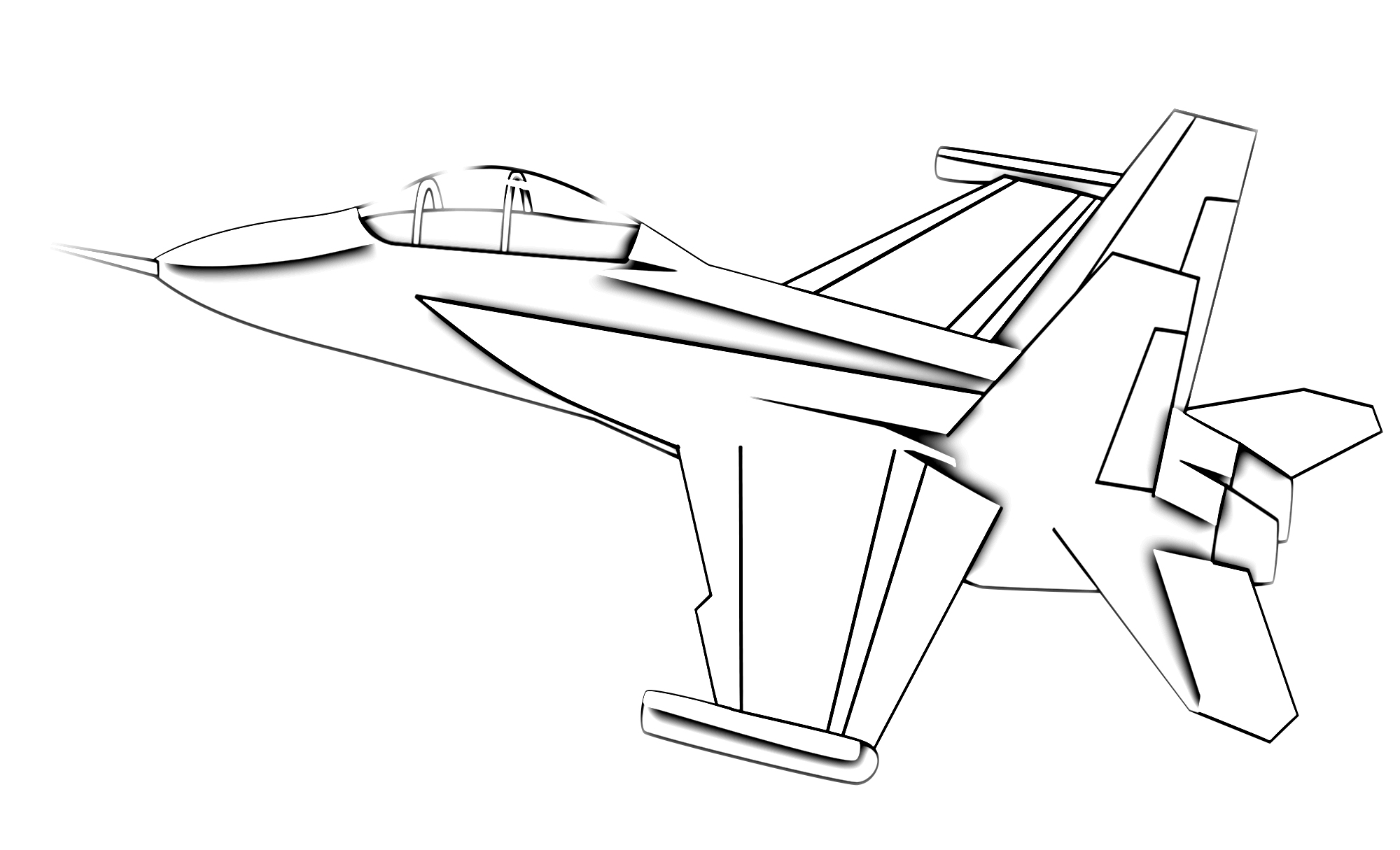 jet plane coloring pages