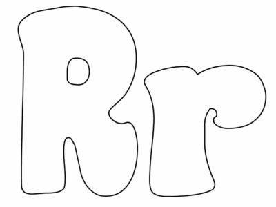 letter r coloring pages preschool blank