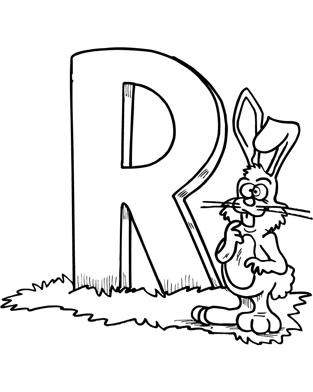 letter r coloring pages preschool