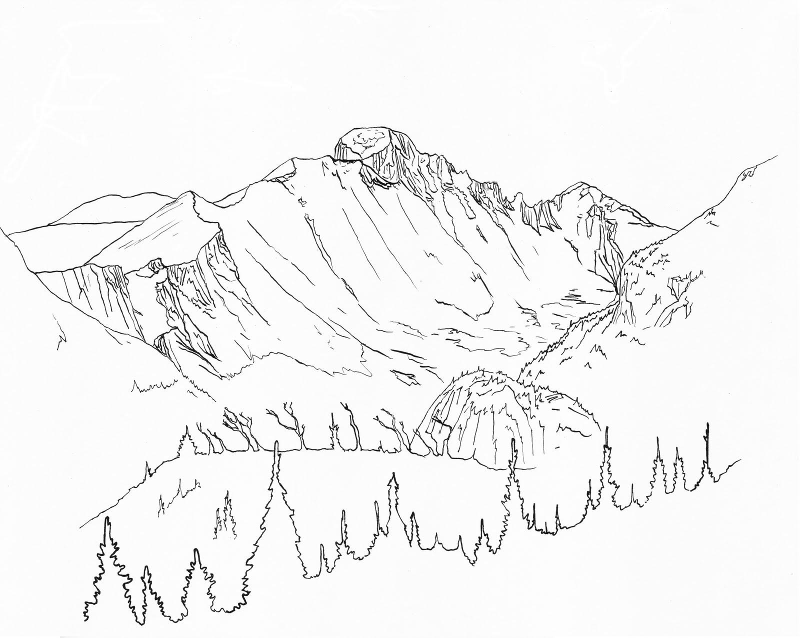 rocky mountain coloring pages