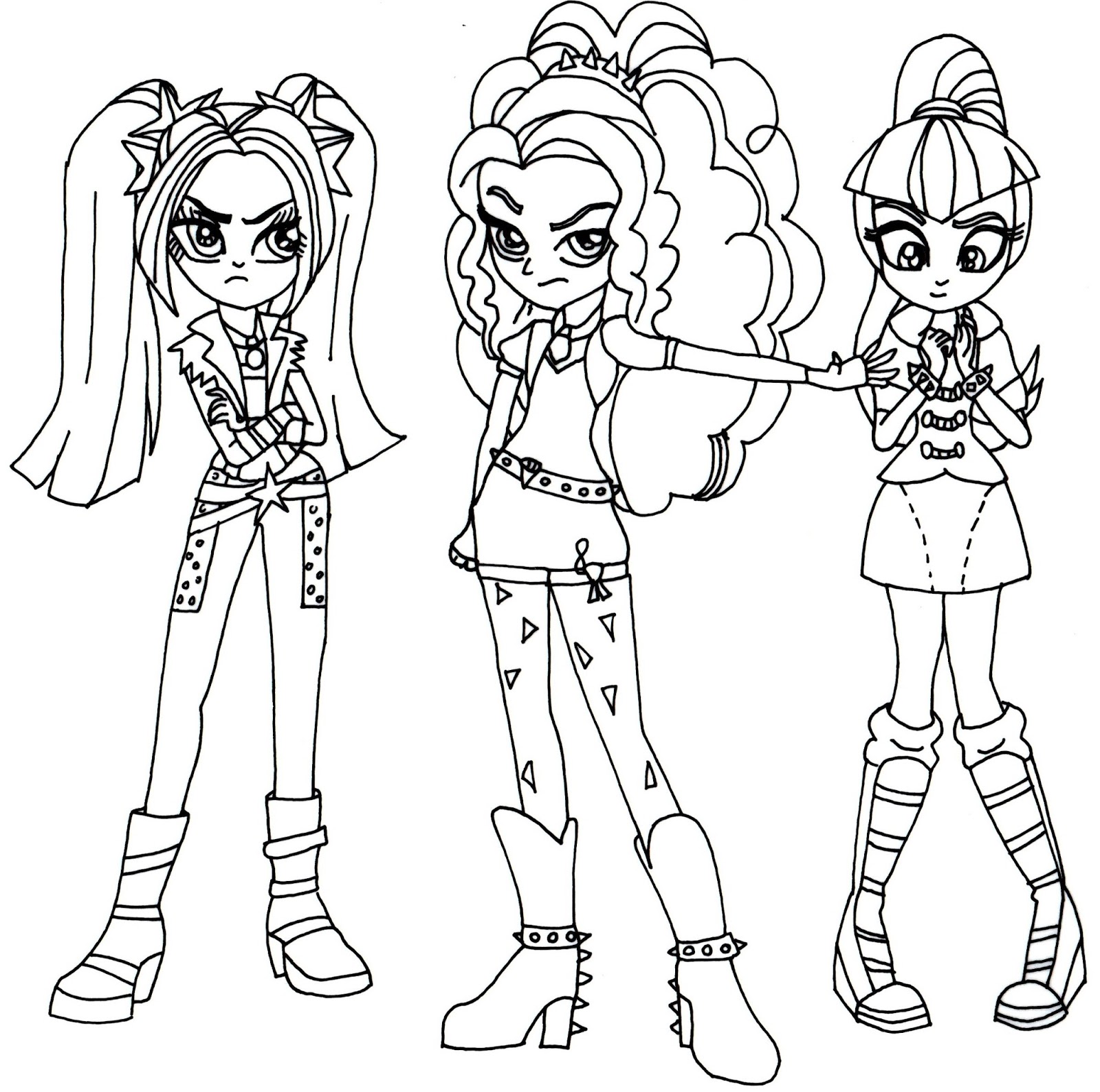 my little pony equestria girls coloring pages