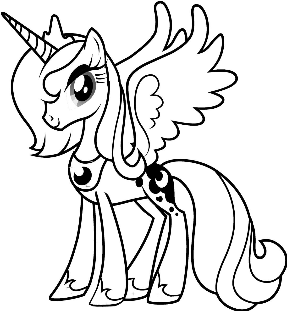 my little pony free coloring pages