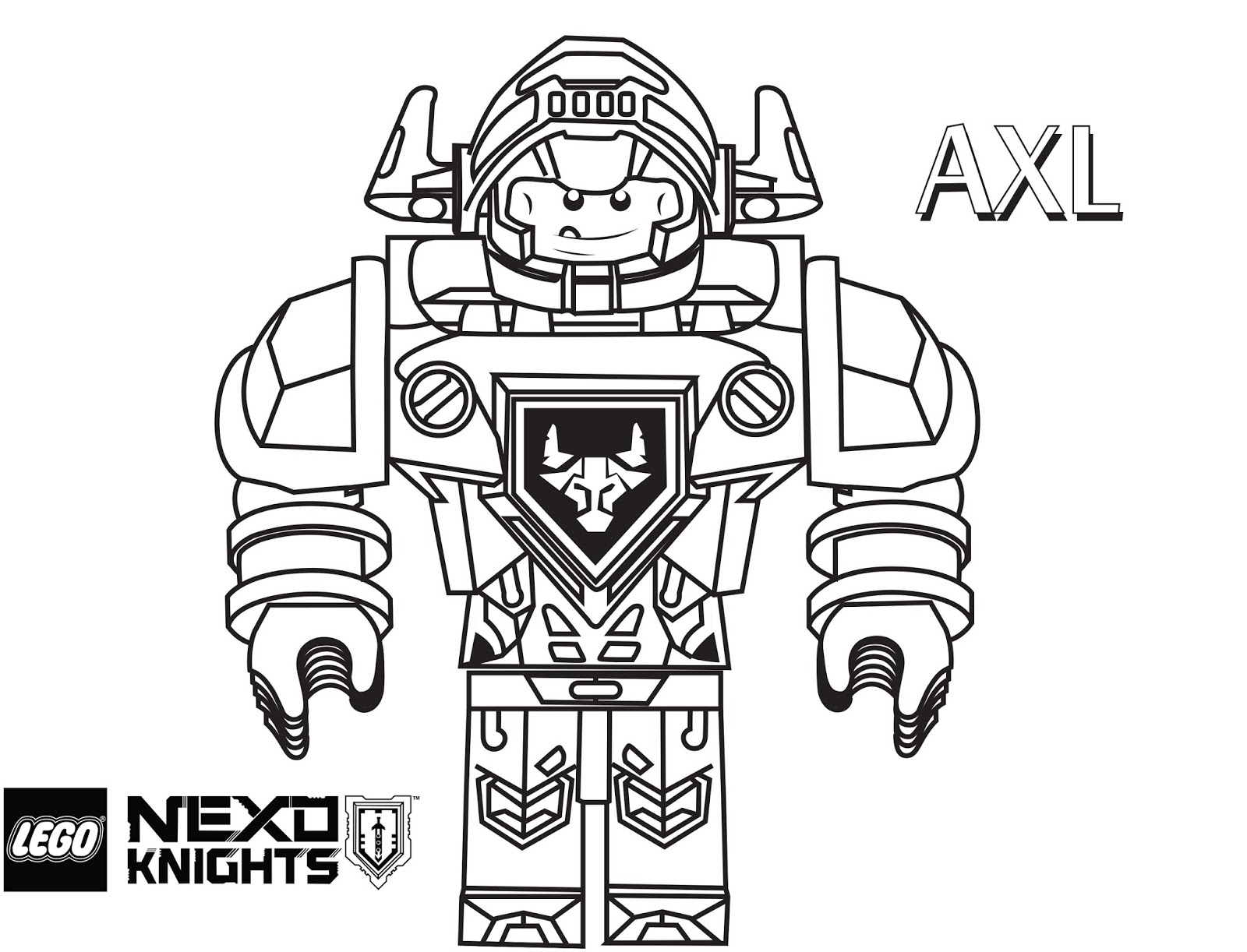 lego nexo knights coloring pages