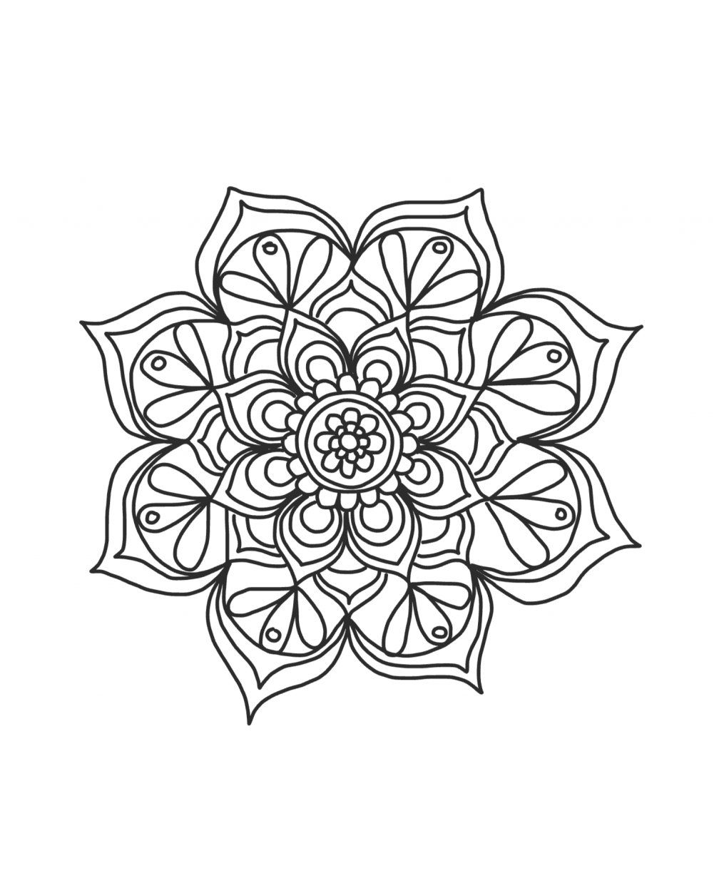 flower pattern coloring pages