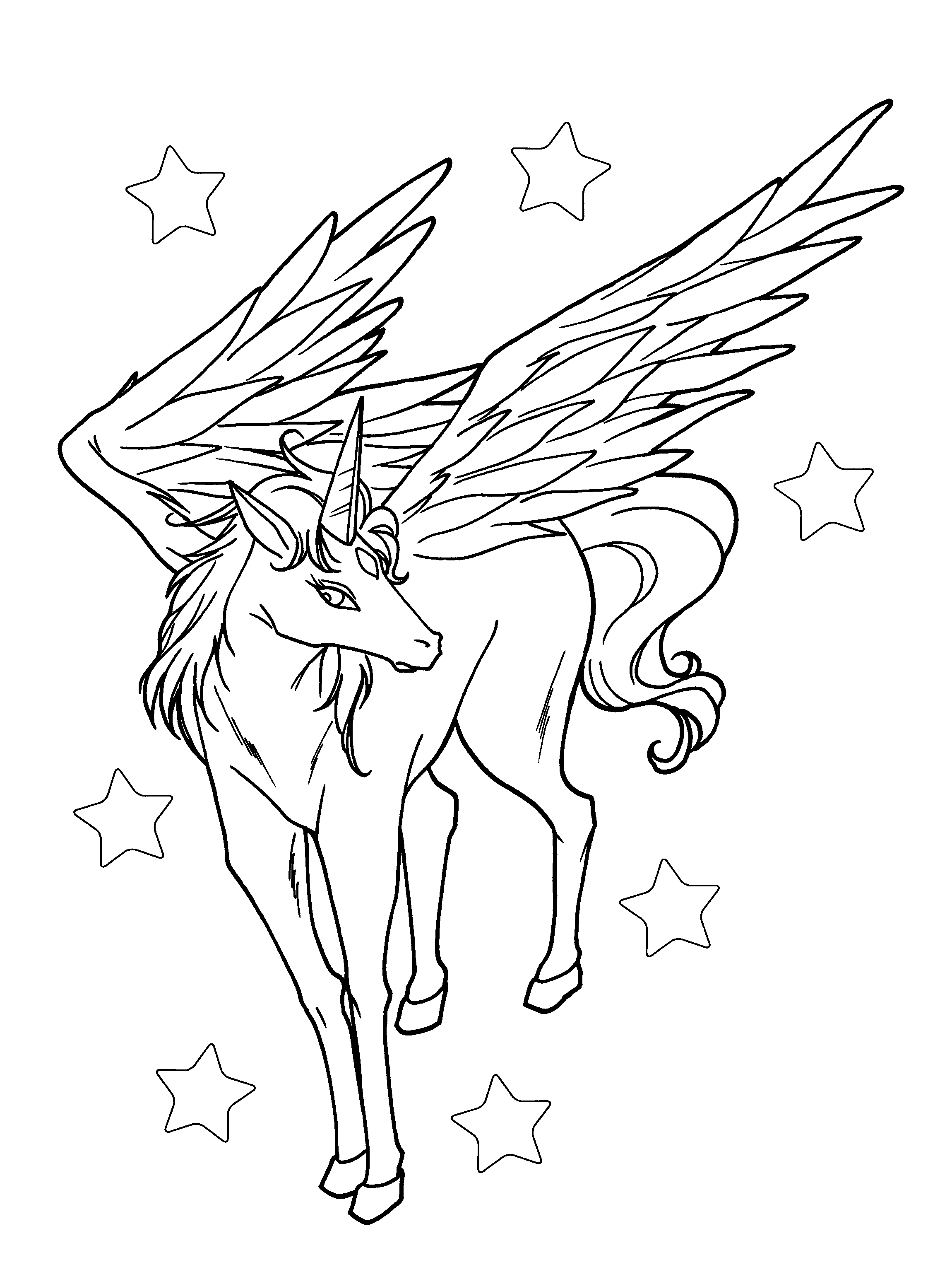 coloring pages pegasus