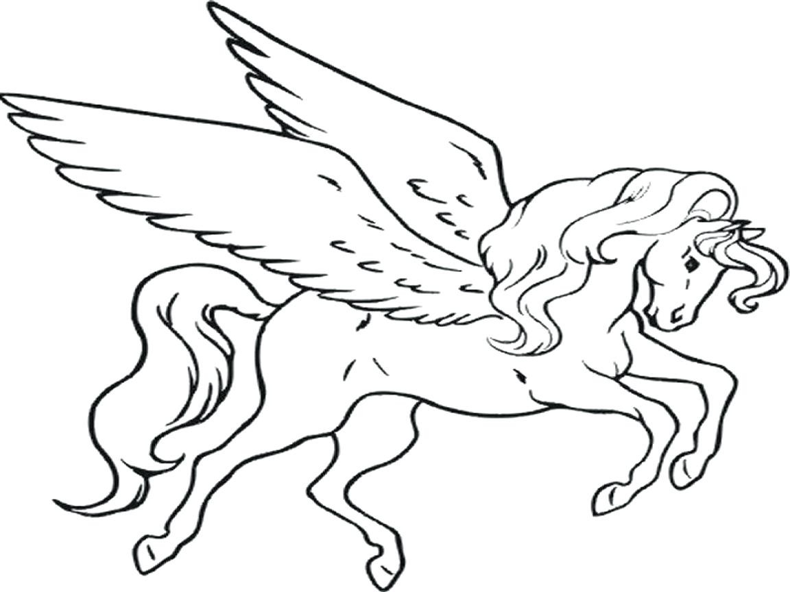 free printable coloring pages pegasus