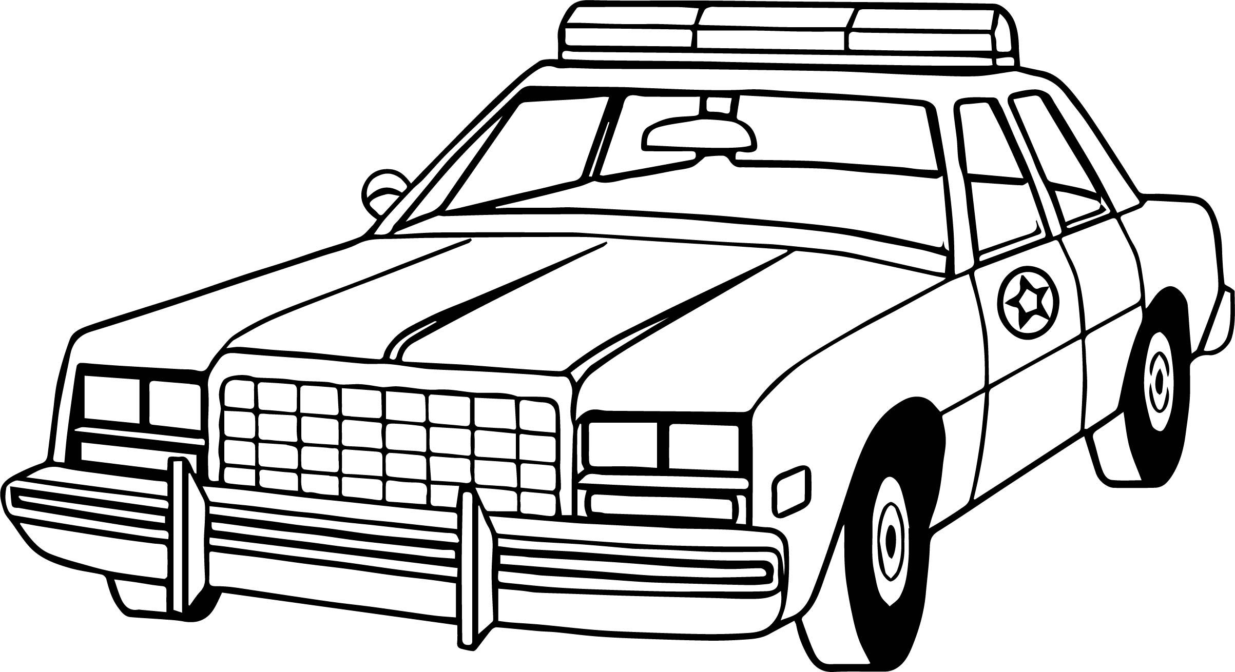 coloring pages police car