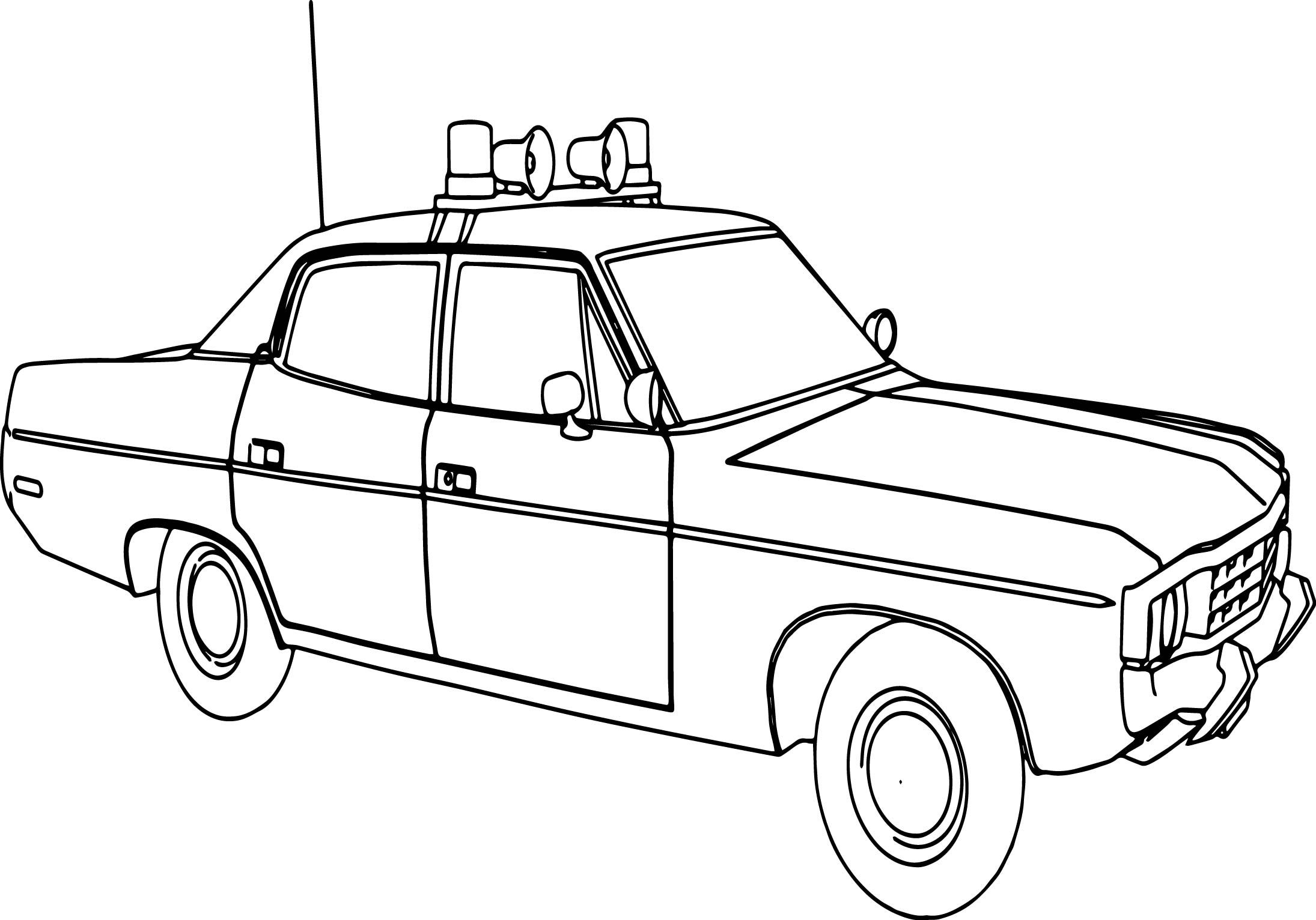 police car coloring pages to print